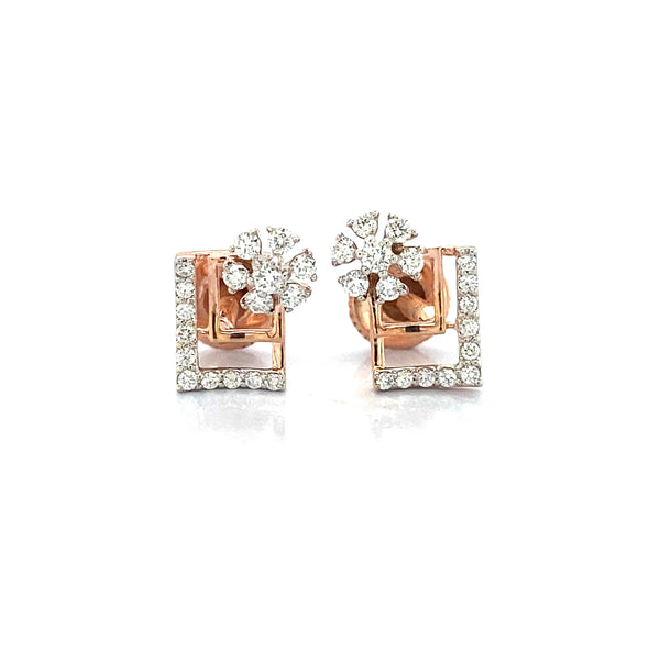 Cherry Design American Diamond Tops Earrings
